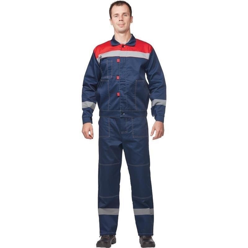 

Костюм рабочий NoBrand 702406-K серый/красный 60-62, 182-188