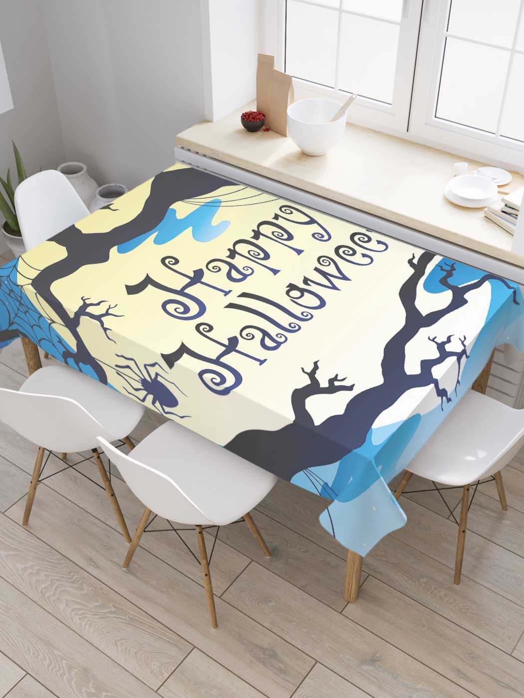 

Скатерть прямоугольная JoyArty "Счастливого Хэллоуина" из оксфорда, 120x145 см, Желтый, Счастливого Хэллоуина