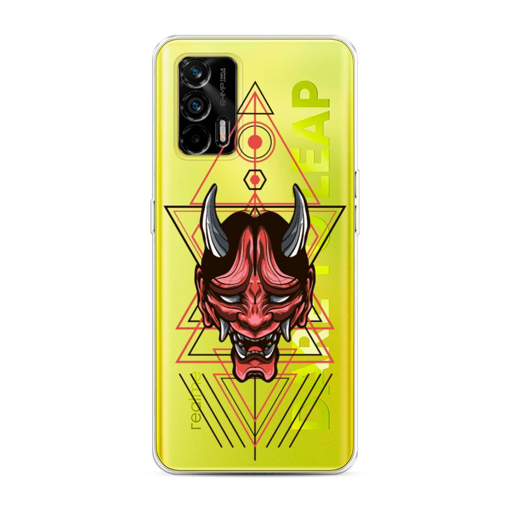 

Чехол на Oppo Realme Q3 Pro "Hanya Oni mask", Серый;красный;черный, 256550-4