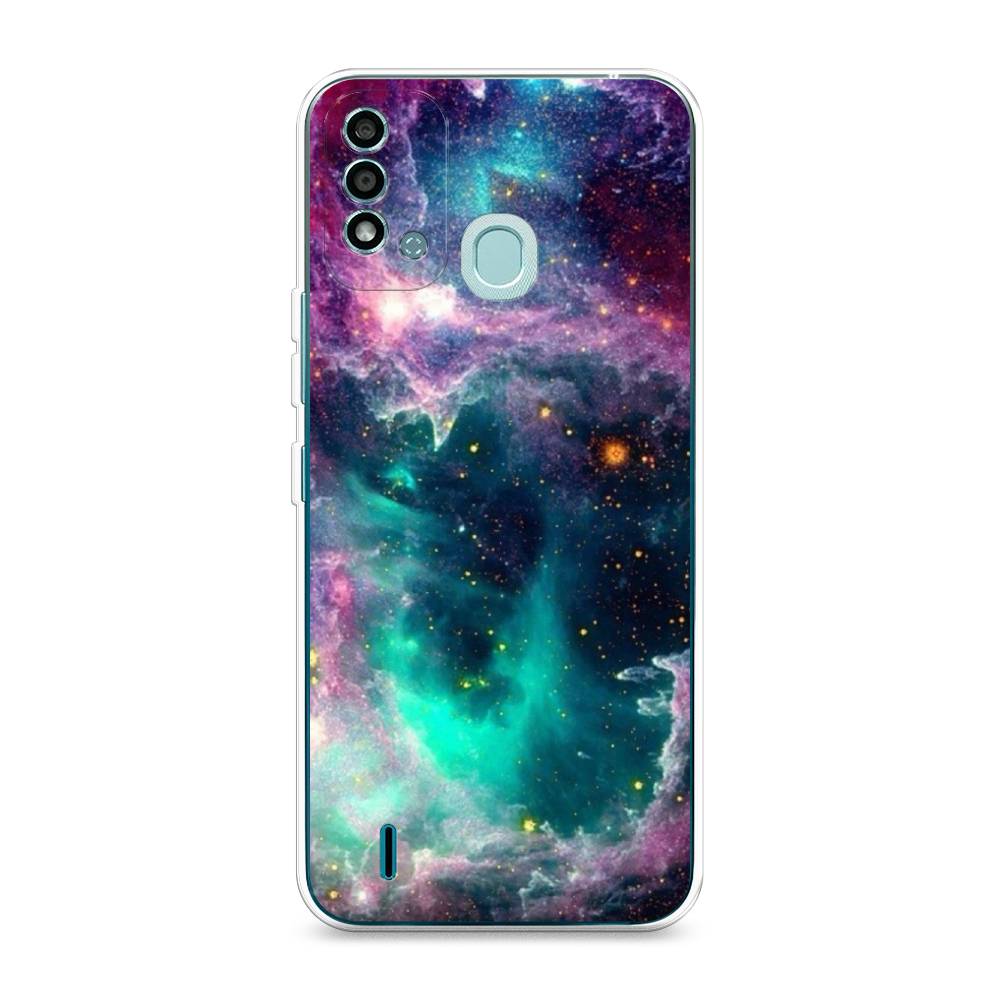 

Чехол на Itel Vision 2S "Звездные облака", Розовый;бежевый, 3200650-2