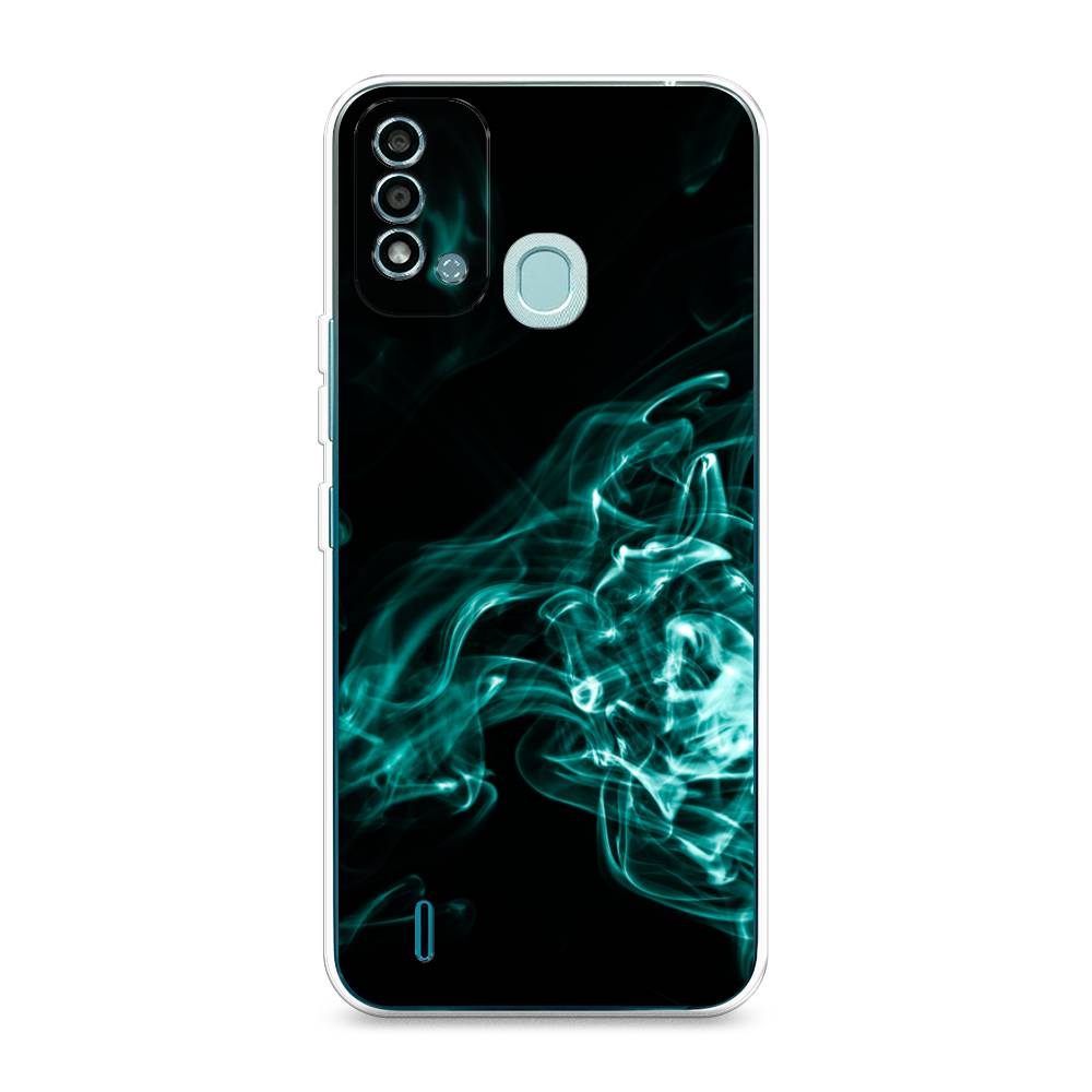 

Чехол на Itel Vision 2S "Дым", Голубой;черный, 3200650-3