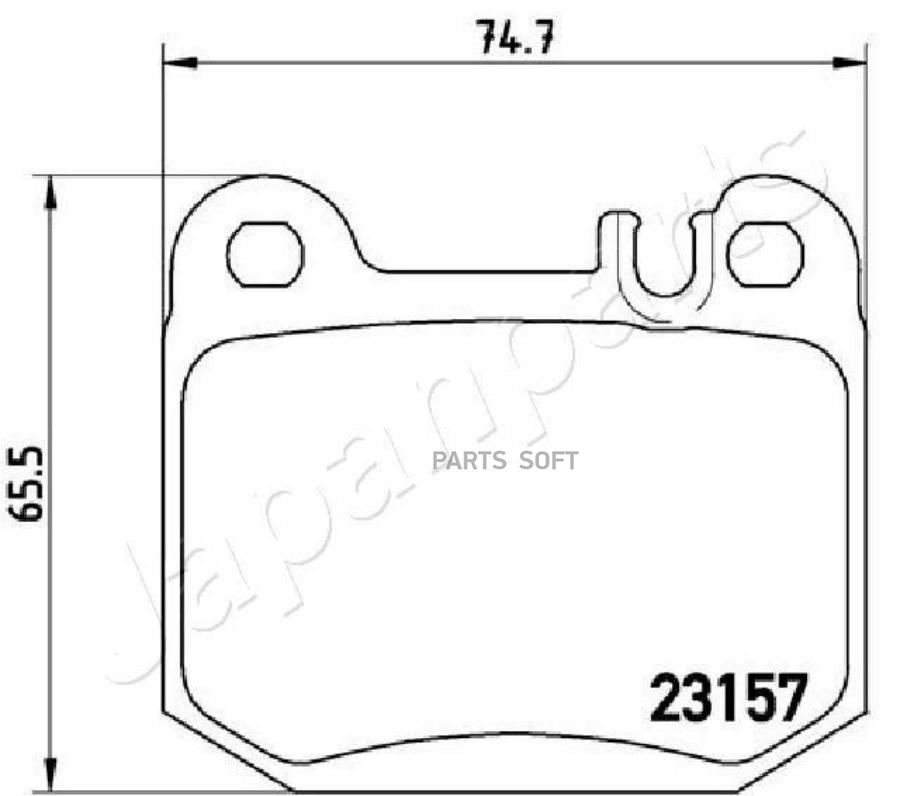 

Колодки Тормозные Дисковые, Комплект | Зад | Japanparts арт. PP0519AF