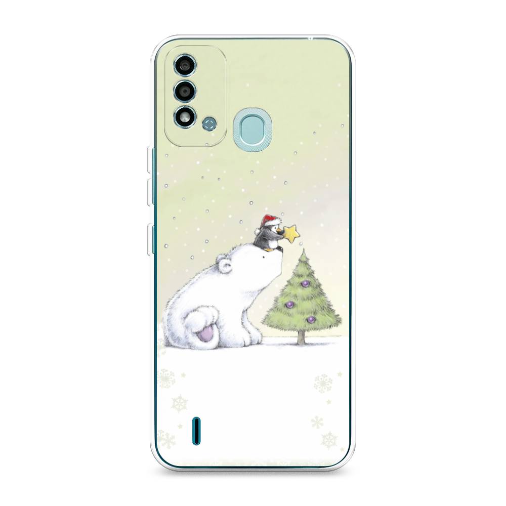 

Чехол на Itel Vision 2S "Украшение елки", Белый;бежевый, 3200650-5