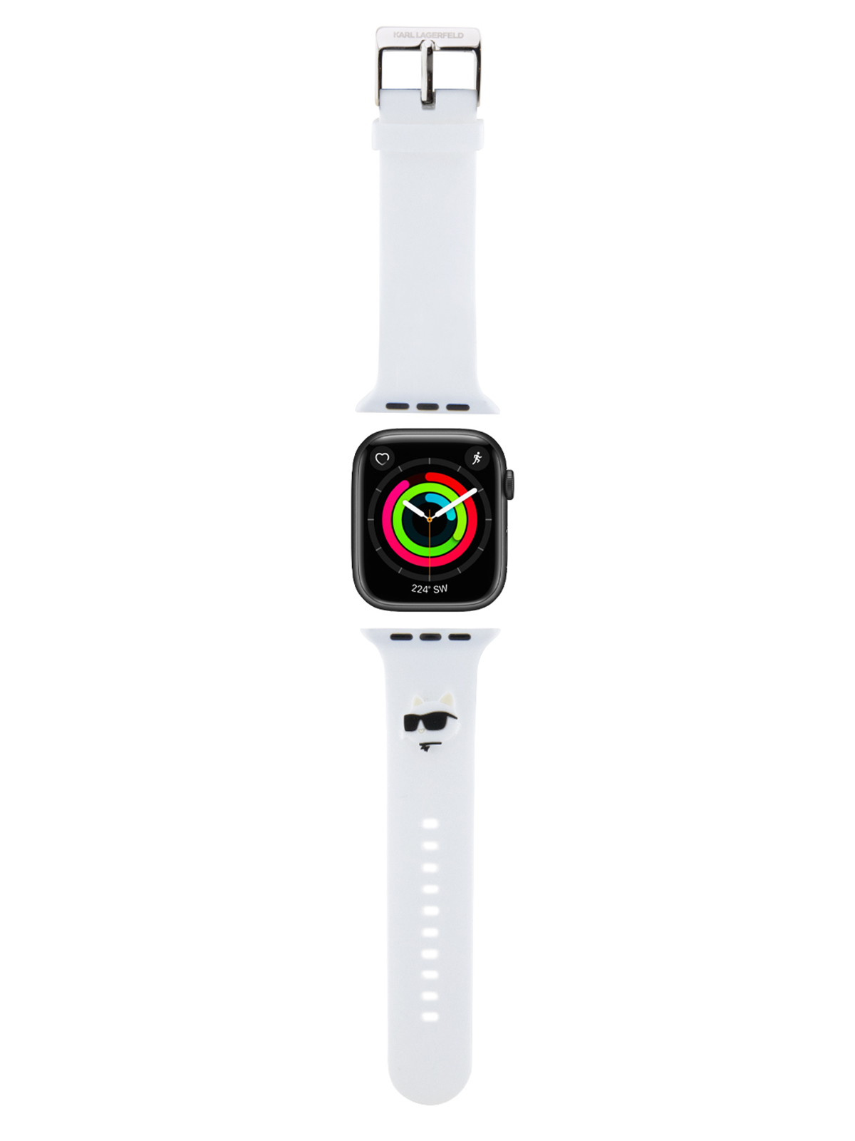 Ремешок Karl Lagerfeld для Apple Watch 42 / 44 / 45 / 49 mm NFT Choupette, белый