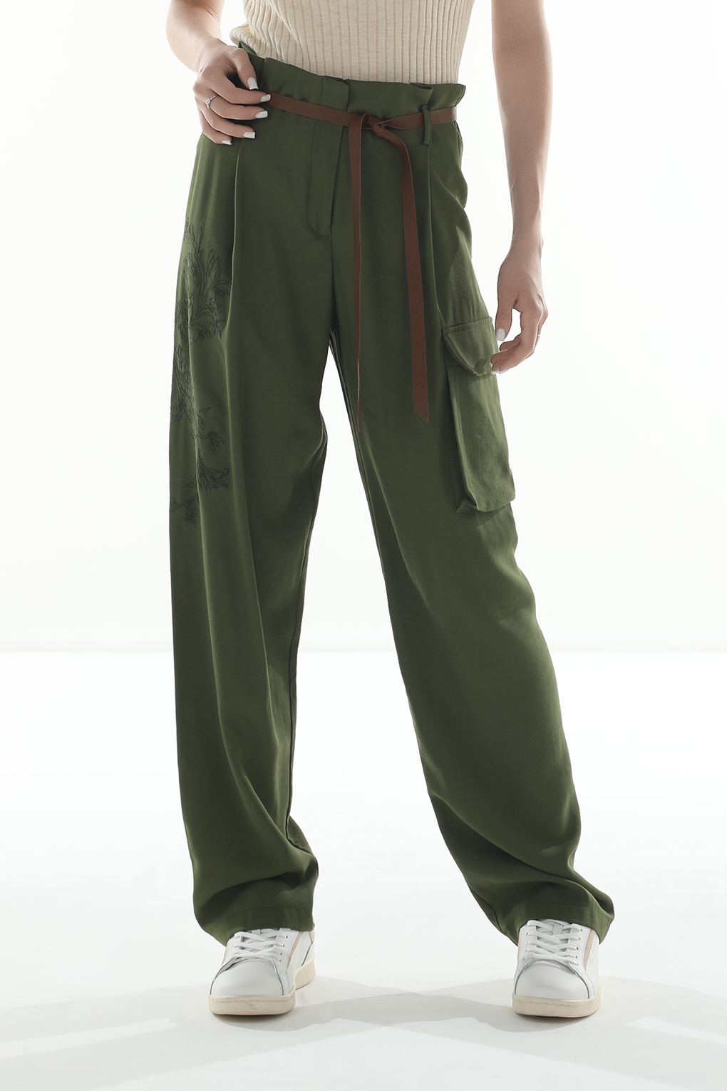 

Брюки женские Rinascimento CFC0117394003 зеленые XS, Зеленый, CFC0117394003