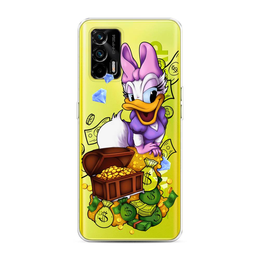 

Чехол на Oppo Realme Q3 Pro "Rich Daisy Duck", Коричневый;белый;фиолетовый, 256550-6