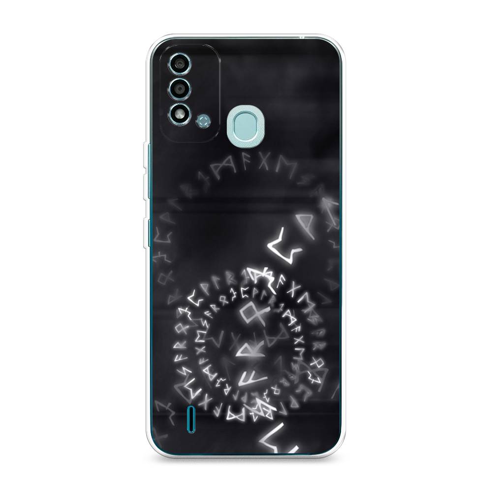 

Чехол на Itel Vision 2S "Руны", Серый;черный, 3200650-3