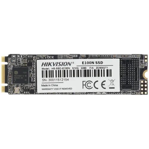 

SSD накопитель Hikvision E100N M.2 2280 512 ГБ (HS-SSD-E100N/512G), E100N