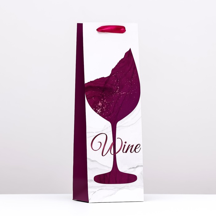

Пакет под бутылку UPAK LAND, Wine, 12x36x9 см, Белый