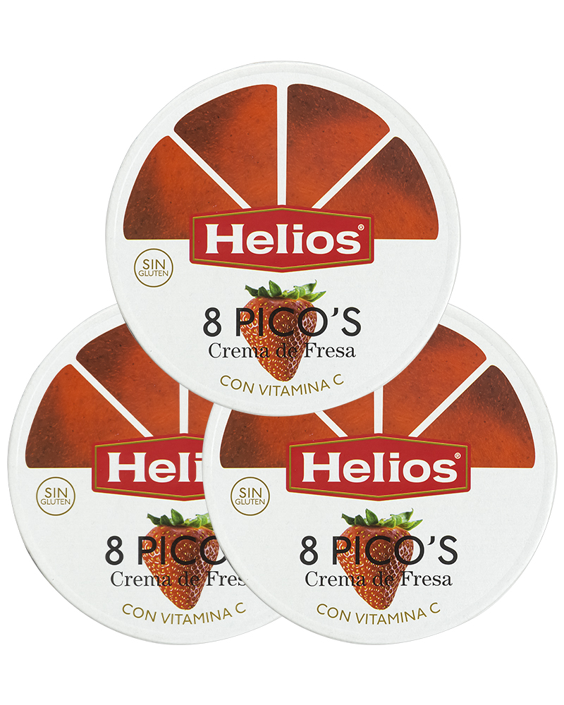 Фруктовый десерт Helios порционный из клубники Fruit wheel, 170 г х 3 шт