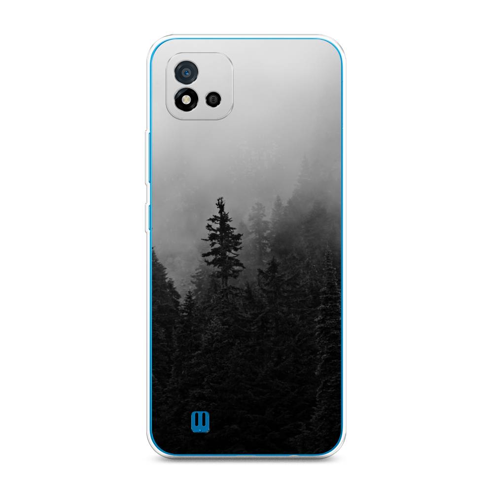 

Чехол на Oppo Realme C11 (2021) "Туманный лес", Серый;черный, 257550-2