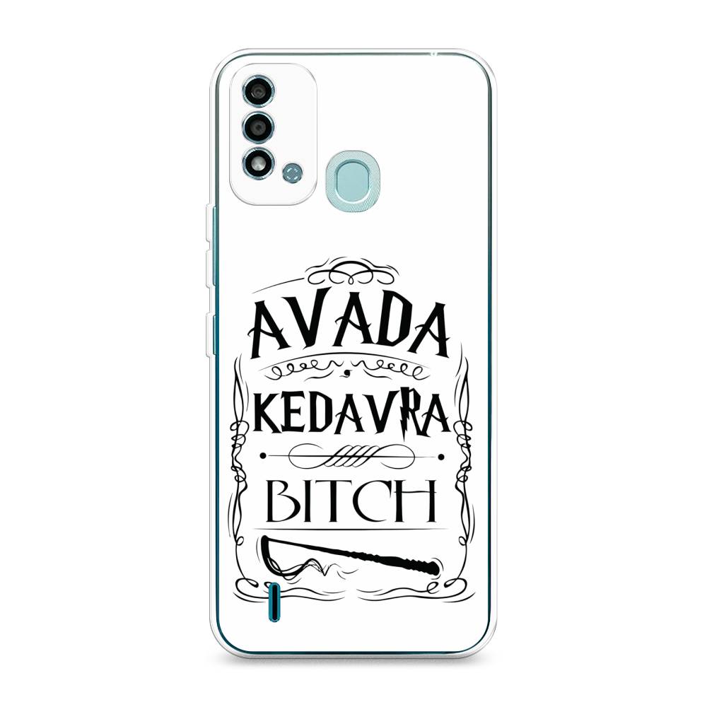 

Чехол на Itel Vision 2S "Avada kedavra bitch", Белый;серый;черный, 3200650-6