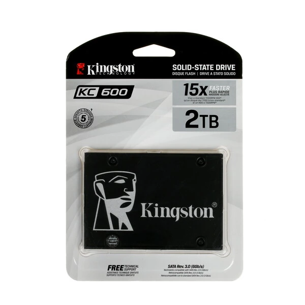 

SSD накопитель Kingston KC600 2.5" 2 ТБ (SKC600/2048G), KC600