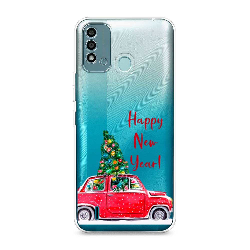 

Чехол на Itel Vision 2S "Happy New Year", Красный;зеленый, 3200650-5