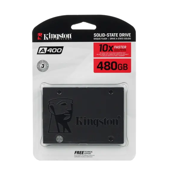

SSD накопитель Kingston A400 2.5" 480 ГБ (SA400S37/480G), A400