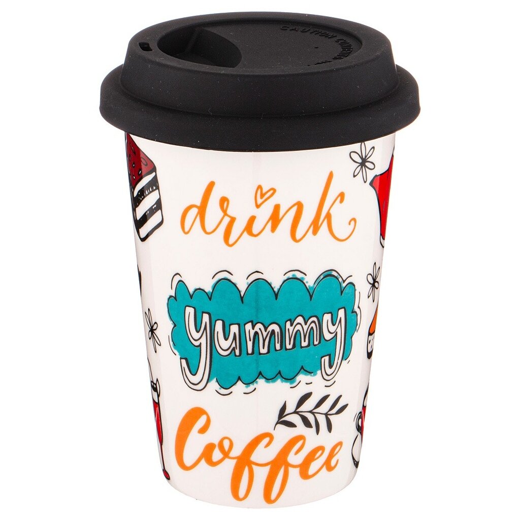 

Кружка LEFARD COFFEMANIA С КРЫШКОЙ 400МЛ, Разноцветный
