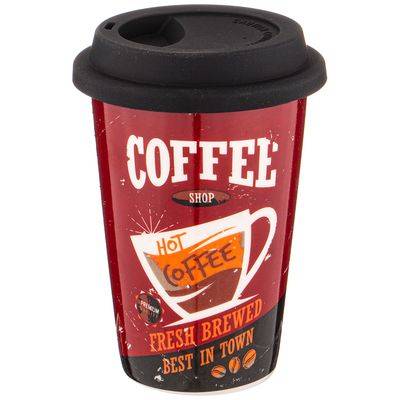 

Кружка LEFARD COFFEMANIA С КРЫШКОЙ 400МЛ, Разноцветный