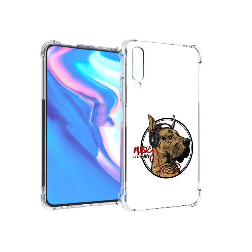 

Чехол MyPads Tocco для Honor 9X Pro музыкальная собака, Прозрачный, Tocco