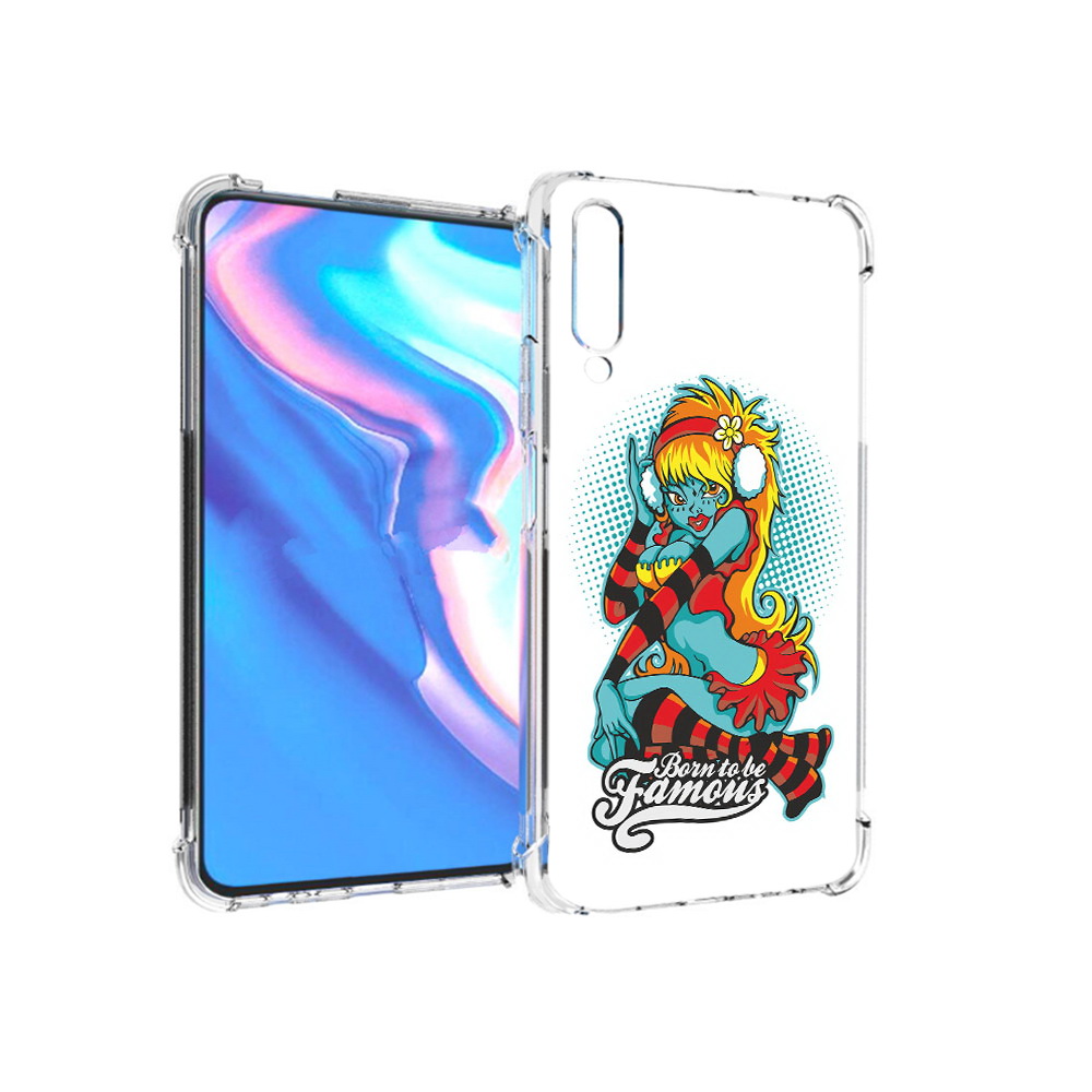 

Чехол MyPads Tocco для Honor 9X Pro нарисованная девушка в наушниках, Прозрачный, Tocco