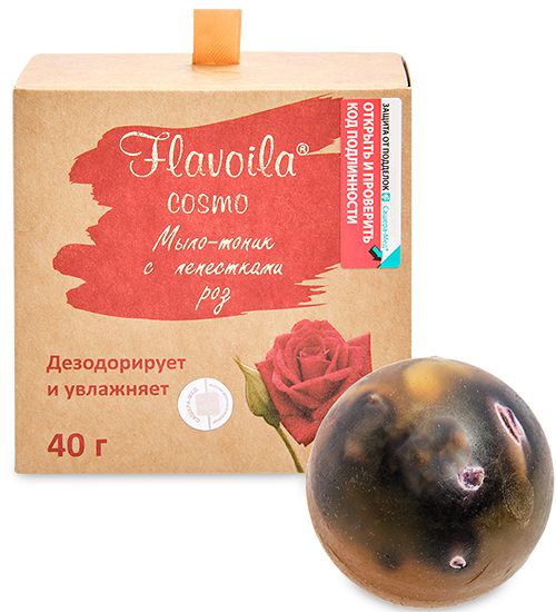 Мыло Флавойла cosmo с лепестками роз, 40 г MED-17/31 113-85903