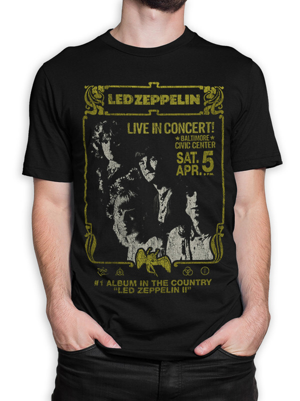 

Футболка мужская Dream Shirts Led Zeppelin LED-576121-2 черная S, Черный, Led Zeppelin LED-576121-2