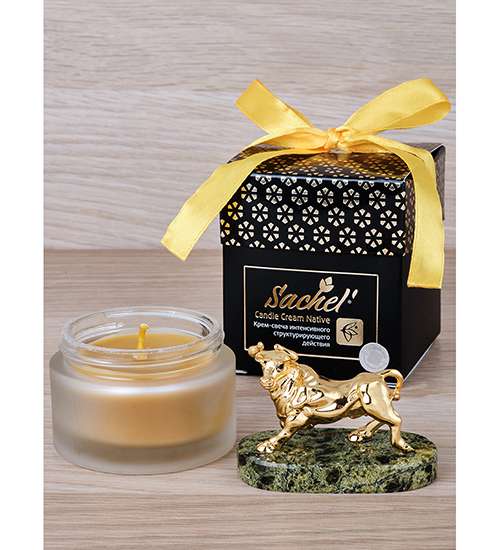 Подарочный набор Символ года Бык с кремом-свечой SET-02 113-90002996 набор для полости рта натуроник rinclari сашера мед
