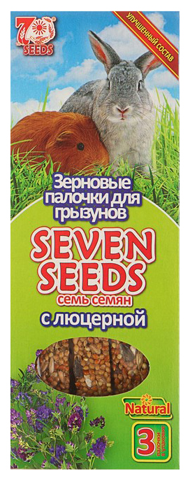 Лакомство для грызунов Seven Seeds Зерновые палочки с люцерной, 90 г