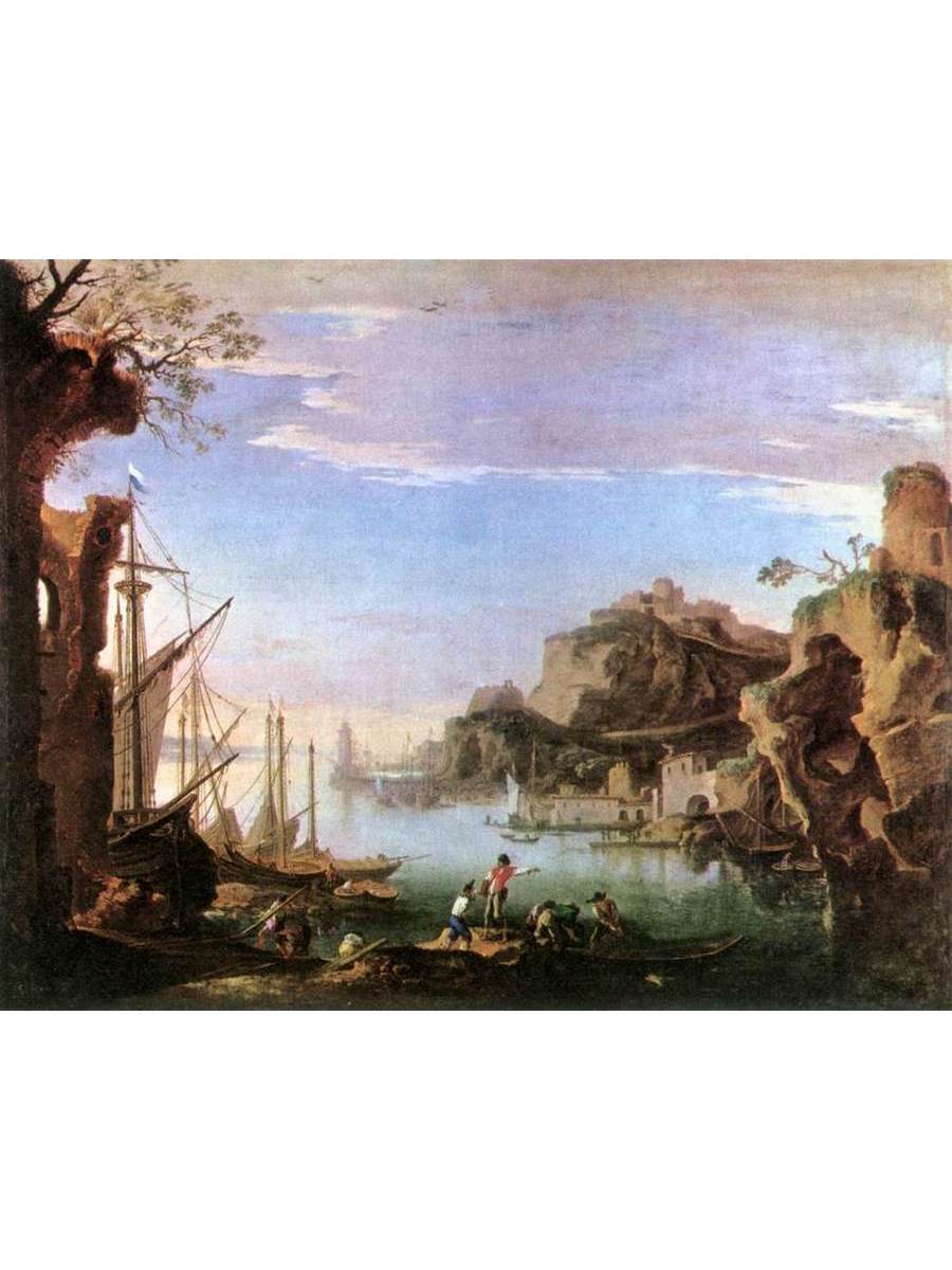 

Постер DRABS A2 Сальваторе Роза Harbour with Ruins