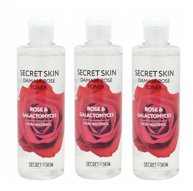 Тонер для лица Secret Skin с экстрактом розы Damask Rose 250 мл 3 шт