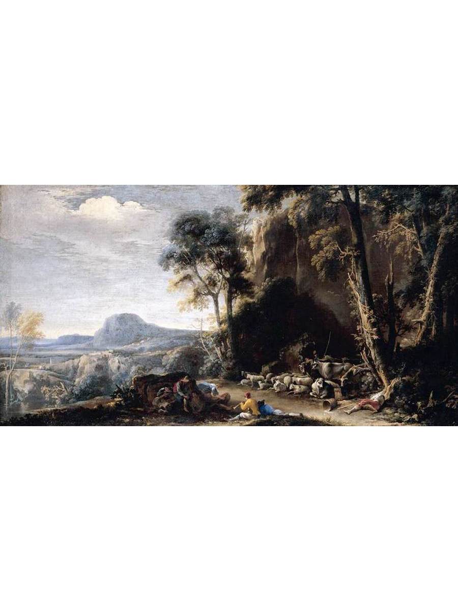 

Постер DRABS A2 Сальваторе Роза Wooded Landscape