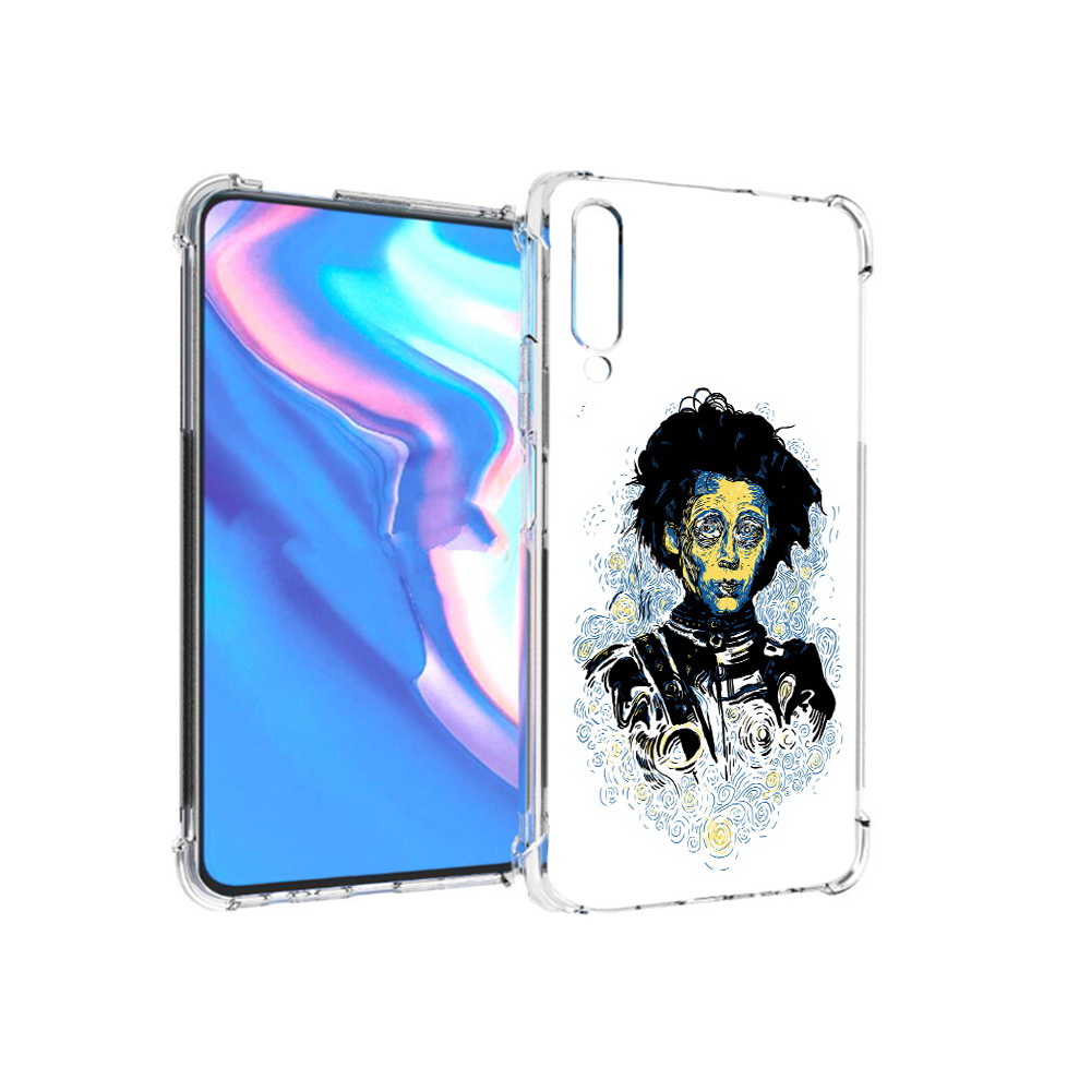 

Чехол MyPads Tocco для Honor 9X Pro парень черно-белый абстракция, Прозрачный, Tocco