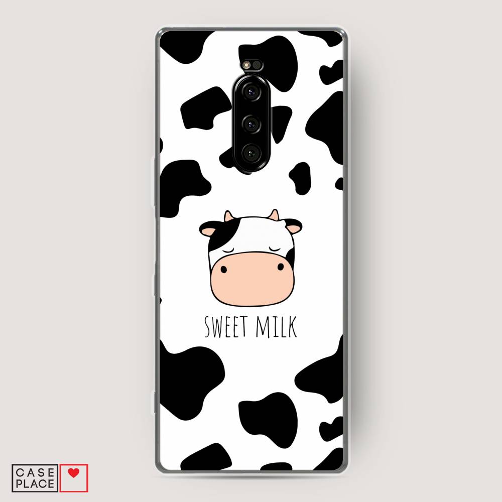 

Чехол на Sony Xperia 1 "Sweet milk", Розовый;белый;черный, 54250-1