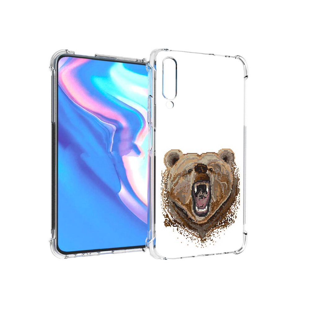 

Чехол MyPads Tocco для Honor 9X Pro пиксельный медведь, Прозрачный, Tocco