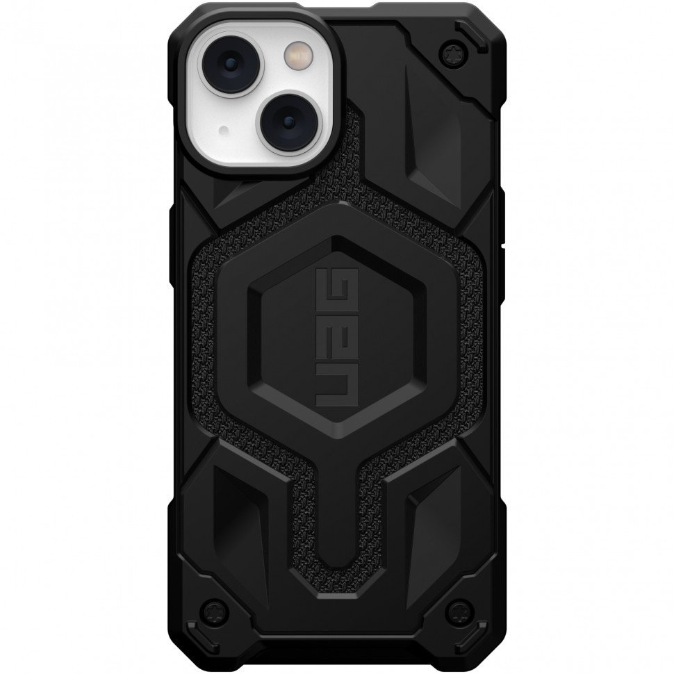 фото Чехол uag monarch pro kevlar for magsafe series для iphone 14, kevlar black