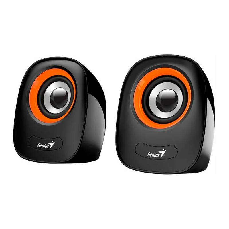 

Колонки компьютерные Genius Black, оранжевый (), Черный;оранжевый