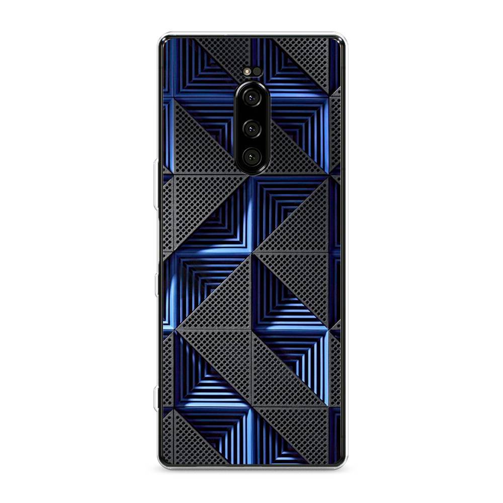 

Чехол на Sony Xperia 1 "IBM", Серый;синий, 54250-3