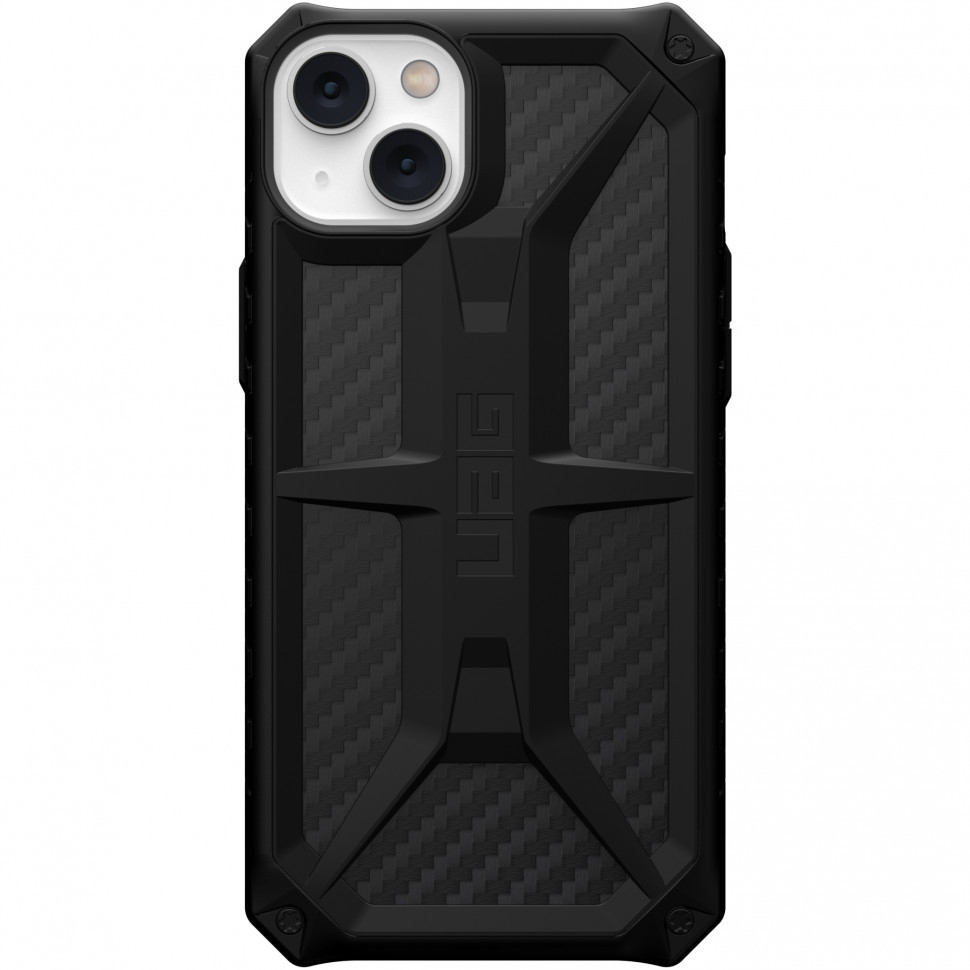 фото Чехол uag monarch series для iphone 14 plus, карбон (carbon fiber) (114033114242)