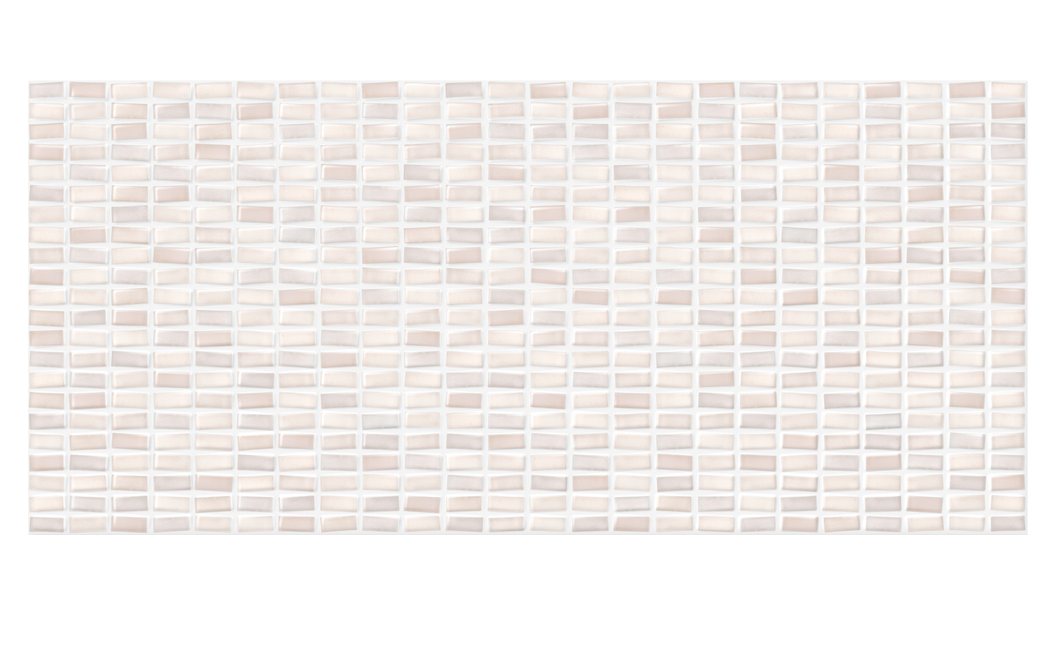 фото Pudra облицовочная плитка мозаика рельеф бежевый (pdg013d) 20x44 cersanit