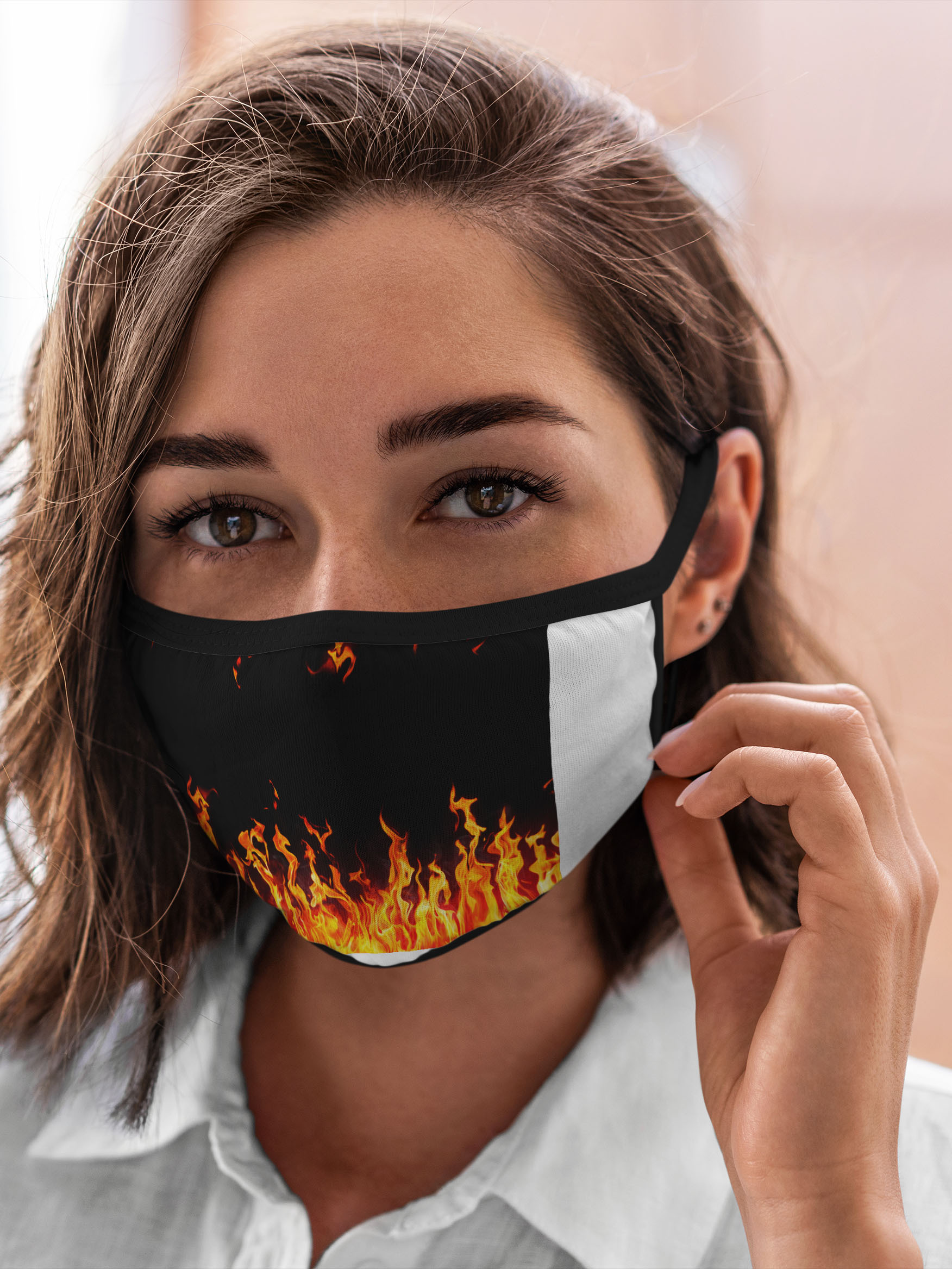 

Многоразовая маска унисекс Burnettie Текстуры Fire Огонь, Разноцветный, Текстуры Fire Огонь