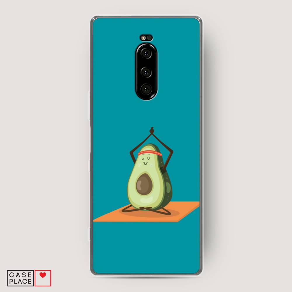 

Чехол на Sony Xperia 1 "Расслабься с авокадо", Голубой, 54250-6