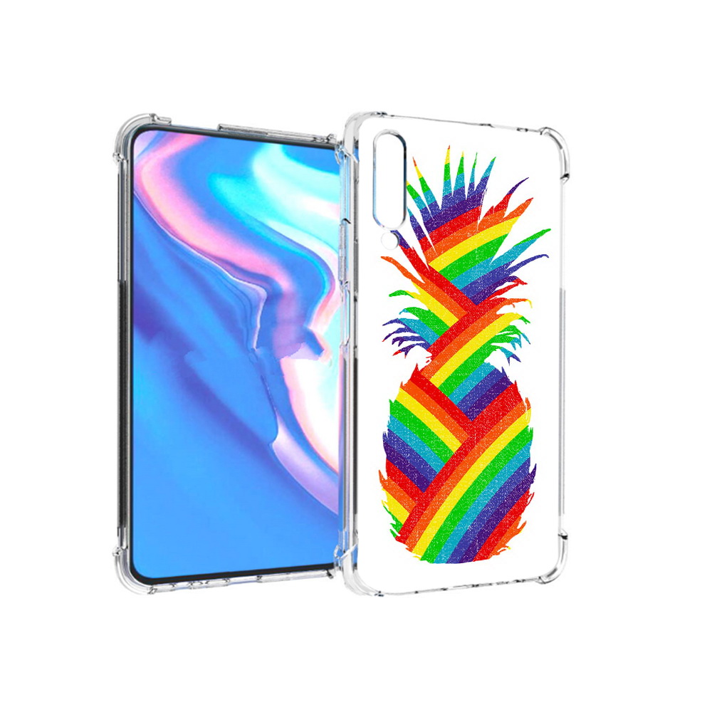 

Чехол MyPads Tocco для Honor 9X Pro радужный ананас, Прозрачный, Tocco