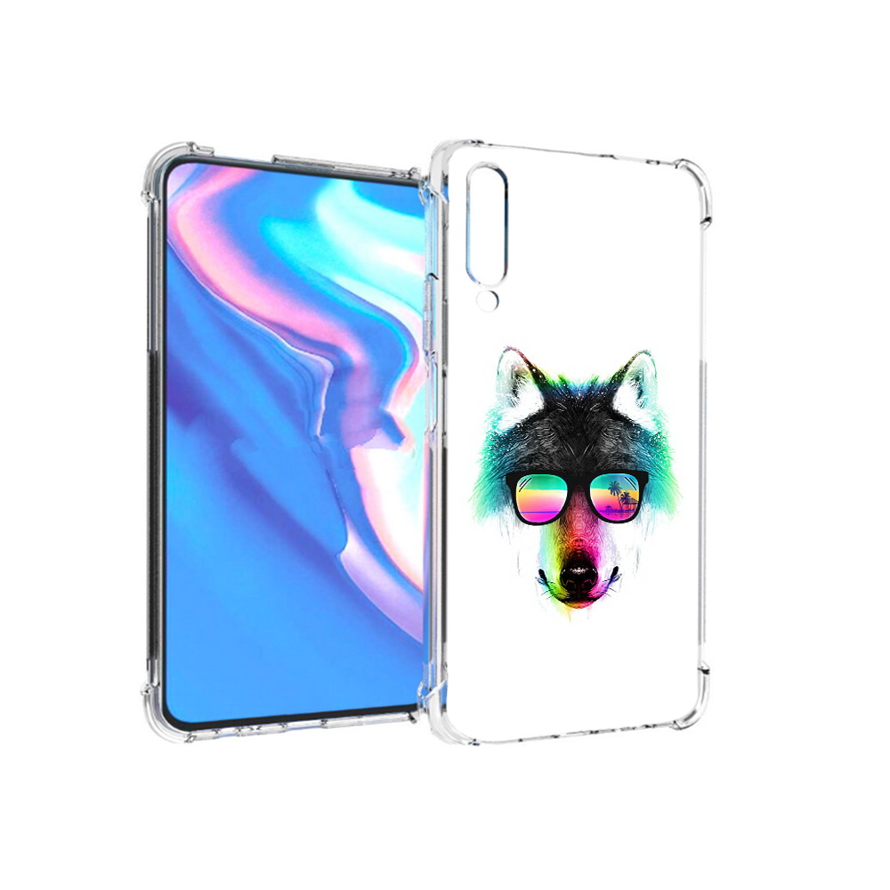 

Чехол MyPads Tocco для Honor 9X Pro радужный волк, Прозрачный, Tocco