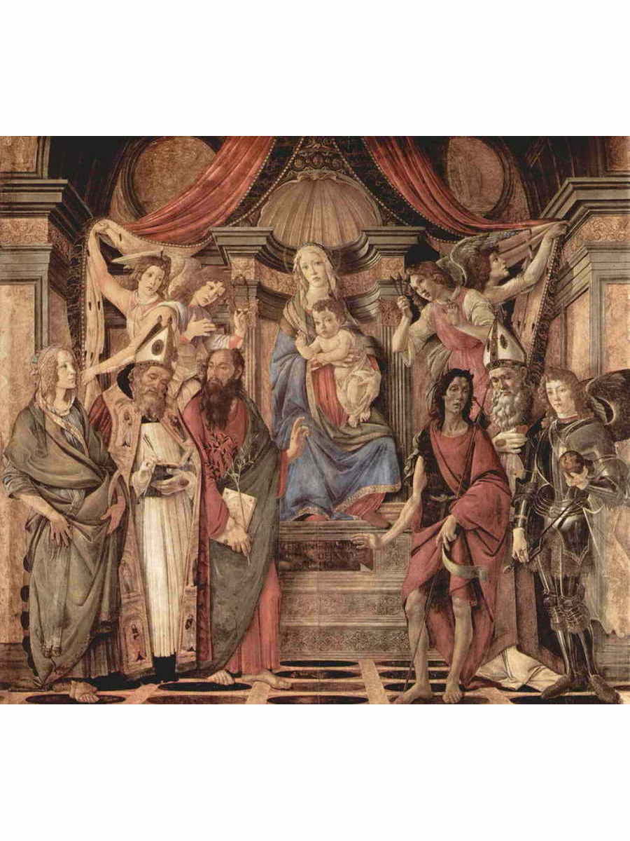 

Постер DRABS A2 Сандро Боттичелли Мадонна ангелы и святые