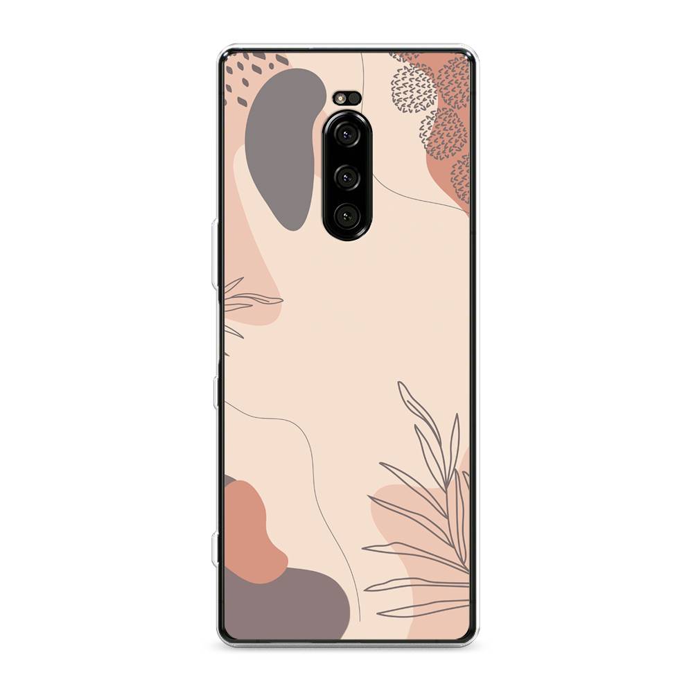 

Чехол на Sony Xperia 1 "Нюдовые тона", Коричневый;серый, 54250-4