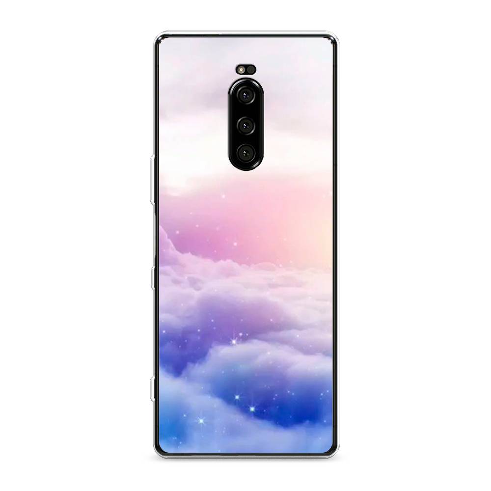 

Чехол на Sony Xperia 1 "Небеса", Голубой;белый;розовый, 54250-2