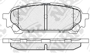

Колодки тормозные NiBK задние PN7801