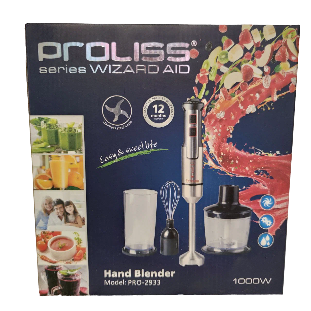 

Погружной блендер PROLISS PRO-2933 серебристый, черный, PRO-2933