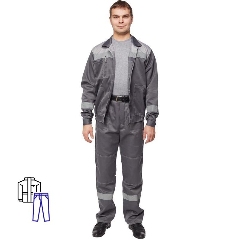 

Костюм рабочий NoBrand 1444109-K серый 40-42, 170-176