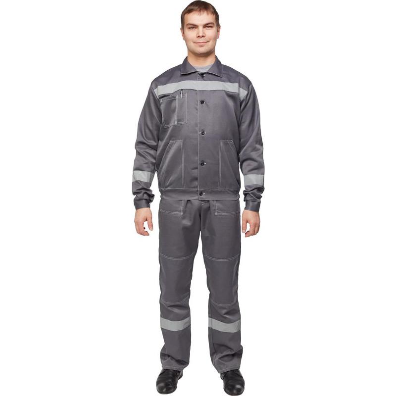 

Костюм рабочий NoBrand 816267-K серый 48-50, 182-188