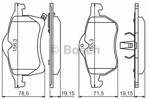 

Тормозные колодки Bosch передние дисковые для Holden Astrta 1.9 CDTi 04-07 986424457